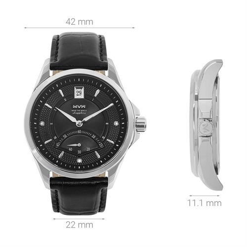 Đồng hồ MVW 42 mm Nam ML050-02N Màu Đen