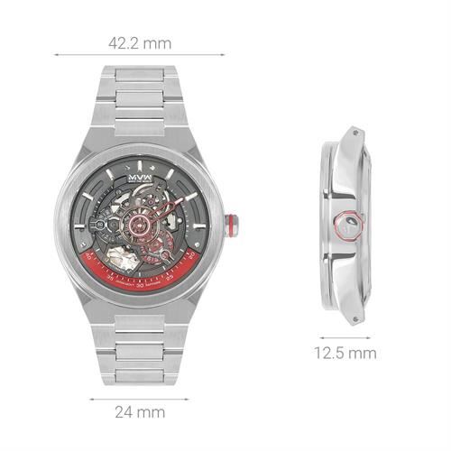 Đồng hồ MVW Galaxy 42.2 mm Nam MSA100-01 Màu Bạc