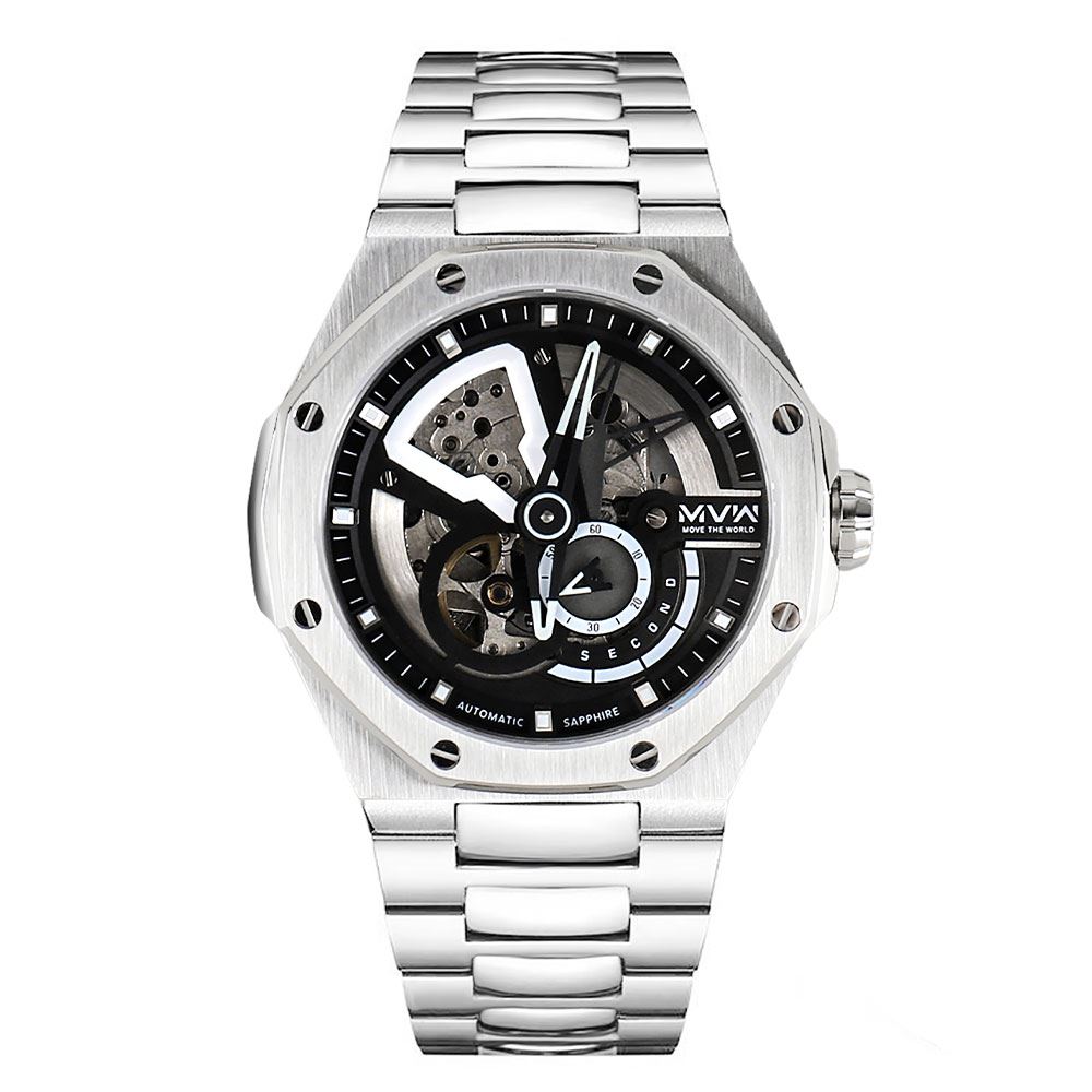 Đồng hồ MVW Galaxy 44.8 mm Nam MSA101-01 Màu Bạc