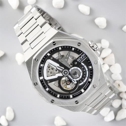 Đồng hồ MVW Galaxy 44.8 mm Nam MSA101-01 Màu Bạc