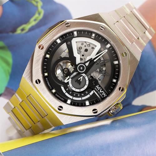 Đồng hồ MVW Galaxy 44.8 mm Nam MSA101-01 Màu Bạc