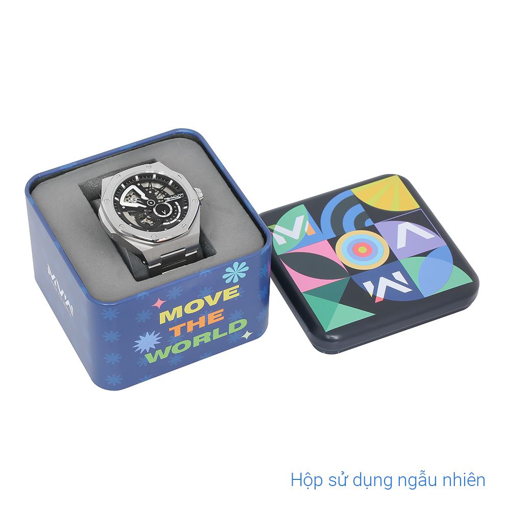 Đồng hồ MVW Galaxy 44.8 mm Nam MSA101-01 Màu Bạc