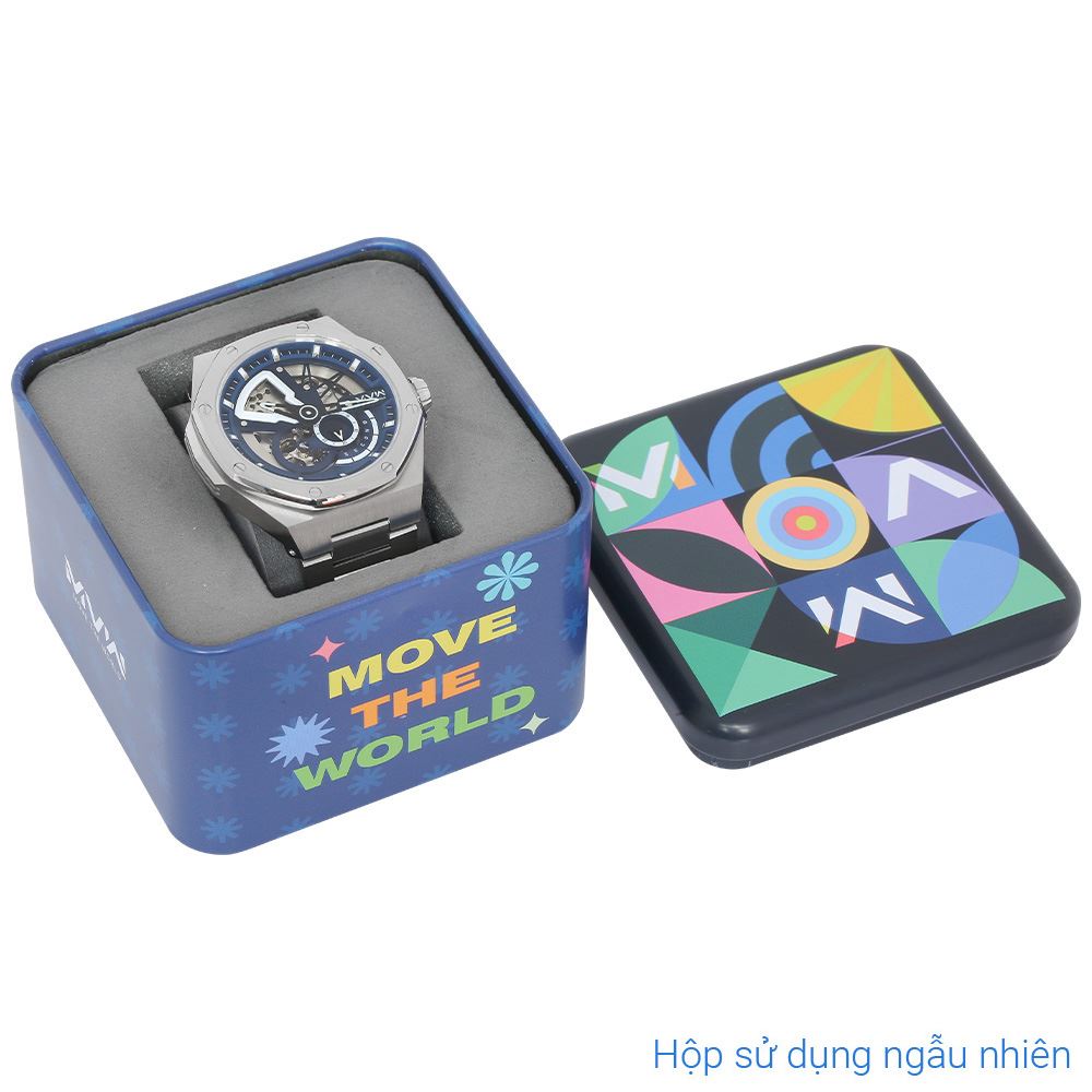 Đồng hồ MVW Galaxy 44.8 mm Nam MSA101-03 Màu Bạc