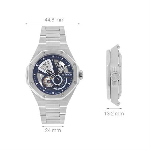 Đồng hồ MVW Galaxy 44.8 mm Nam MSA101-03 Màu Bạc