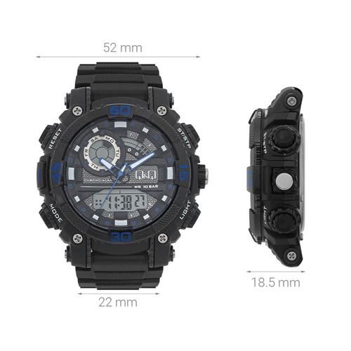 Đồng hồ Q&Q 52 mm Nam GW87J012Y Màu Đen