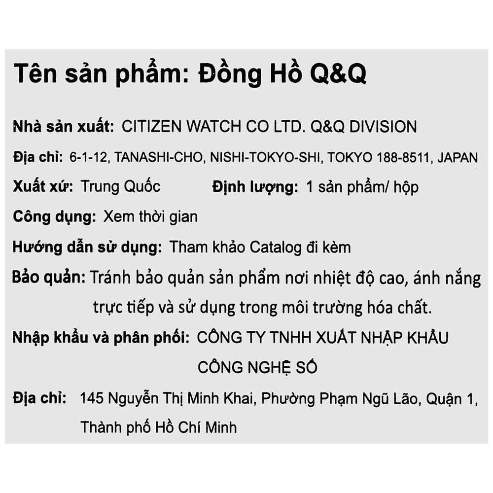 Đồng hồ Q&Q 22 mm Nữ C69A-011PY - 7