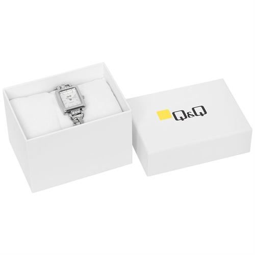 Đồng hồ Q&Q 20 mm Nữ F05A-001PY Màu Bạc