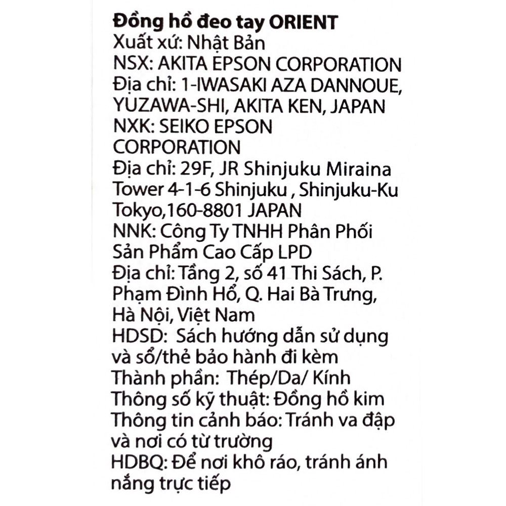 Đồng hồ Orient Star 39.3 mm Nam RE-AT0019L00B Màu Bạc