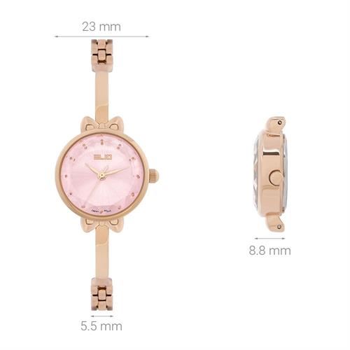 Đồng hồ Elio 23 mm Nữ ES169-02 Màu Vàng Hồng