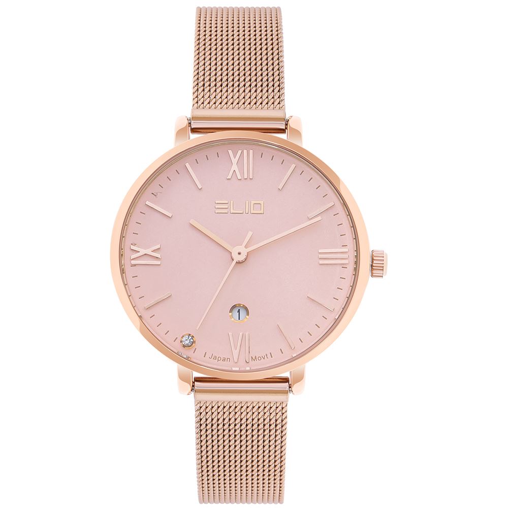 Đồng hồ Elio 32 mm Nữ ES172-02 Màu Vàng Hồng