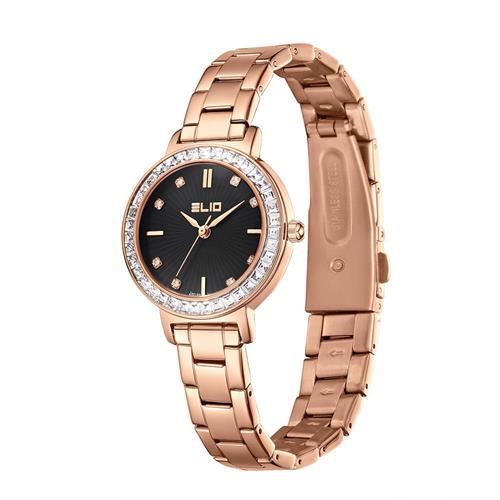 Đồng hồ Elio Starlight 30 mm Nữ ES186-02 Màu Vàng Hồng