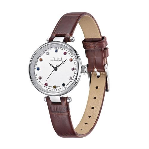 Đồng hồ Elio 28 mm Nữ EL157-01 Màu Nâu