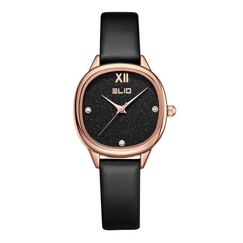 Đồng hồ Elio Starlight 28 mm Nữ EL158-01 Màu Đen
