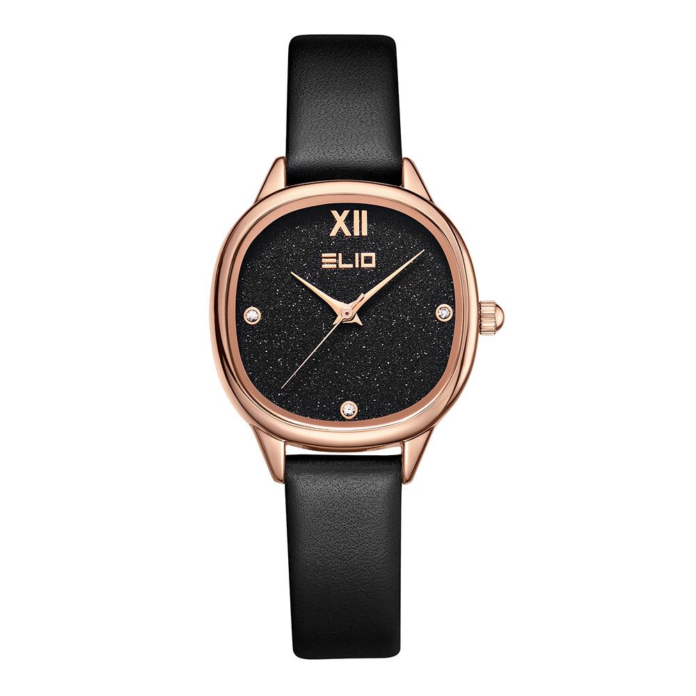 Đồng hồ Elio Starlight 28 mm Nữ EL158-01 Màu Đen