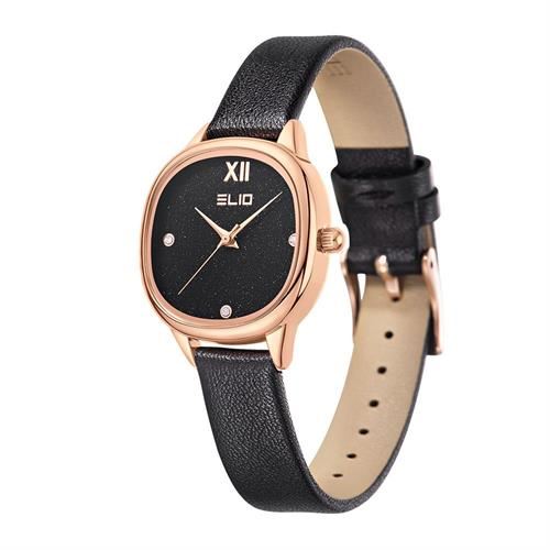 Đồng hồ Elio Starlight 28 mm Nữ EL158-01 Màu Đen