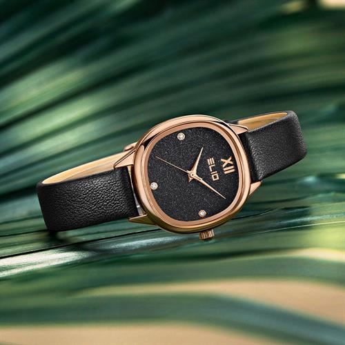 Đồng hồ Elio Starlight 28 mm Nữ EL158-01 Màu Đen