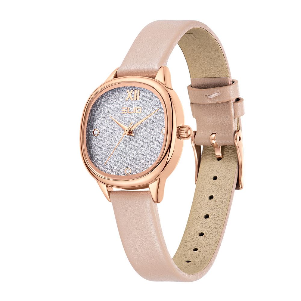 Đồng hồ Elio Starlight 28 mm Nữ EL158-02 Màu Hồng