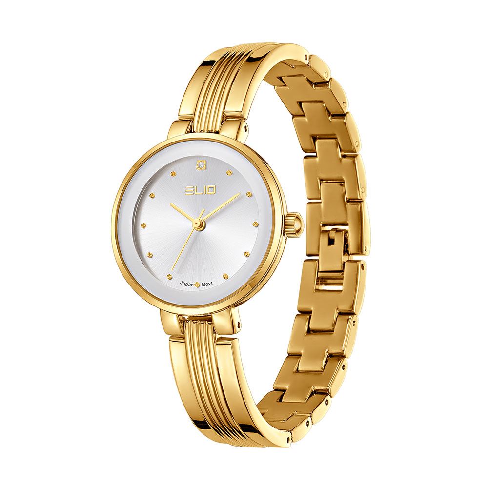 Đồng hồ Elio Sunshine 30 mm Nữ ES177-02 Màu Vàng