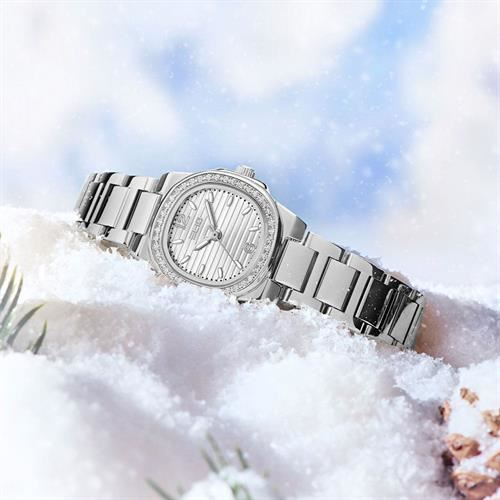 Đồng hồ Elio Elegant Lady 25.5 mm Nữ ES182-01 Màu Bạc