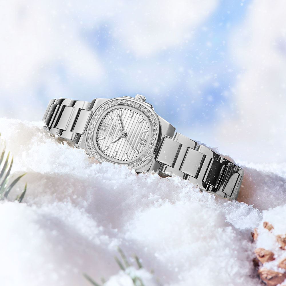 Đồng hồ Elio Elegant Lady 25.5 mm Nữ ES182-01 Màu Bạc