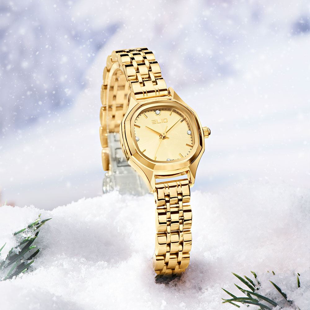 Đồng hồ Elio Elegant Lady 23.5 mm Nữ ES183-01 Màu Vàng