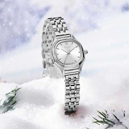 Đồng hồ Elio Elegant Lady 23.5 mm Nữ ES183-02 Màu Bạc