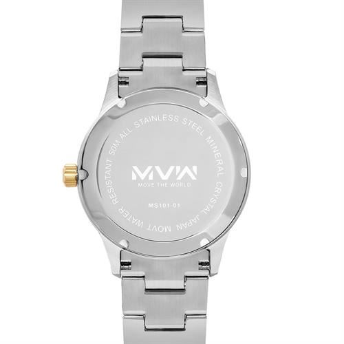 Đồng hồ MVW 40 mm Nam MS101-01 Màu Bạc