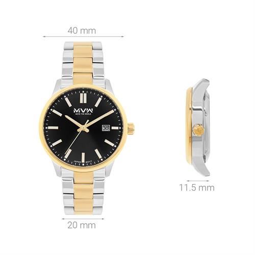 Đồng hồ MVW 40 mm Nam MS101-01 Màu Bạc