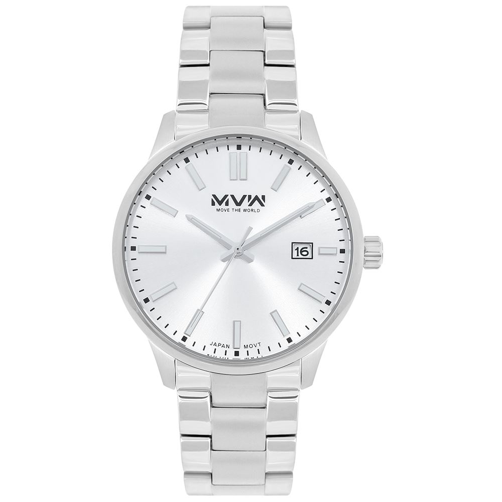 Đồng hồ MVW 40 mm Nam MS101-02 Màu Bạc