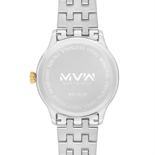Đồng hồ MVW 40 mm Nam MS102-01 Màu Bạc