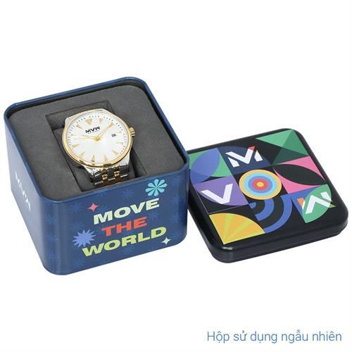 Đồng hồ MVW 40 mm Nam MS102-01 Màu Bạc