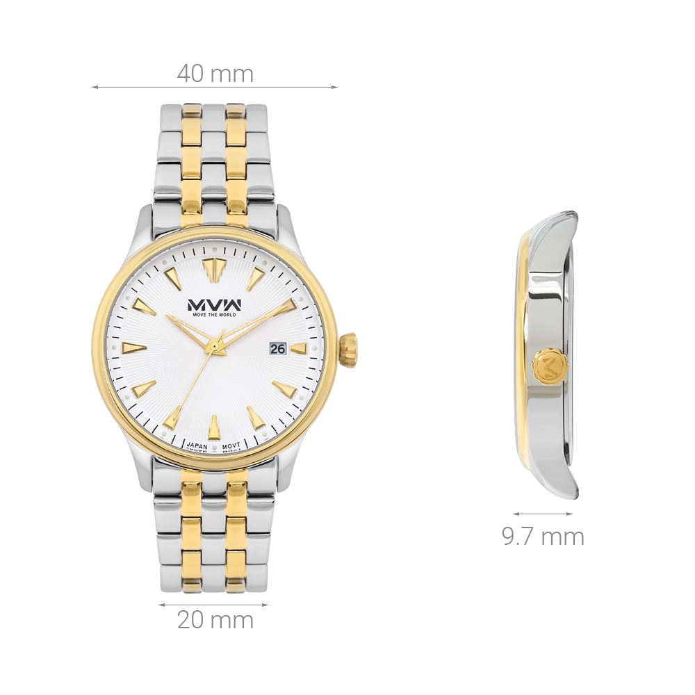 Đồng hồ MVW 40 mm Nam MS102-01 - 6