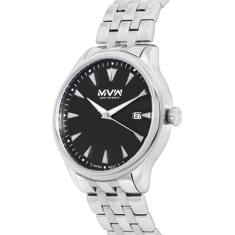 Đồng hồ MVW 40 mm Nam MS102-02 Màu Bạc