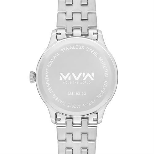 Đồng hồ MVW 40 mm Nam MS102-02 Màu Bạc