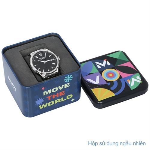 Đồng hồ MVW 40 mm Nam MS102-02 Màu Bạc
