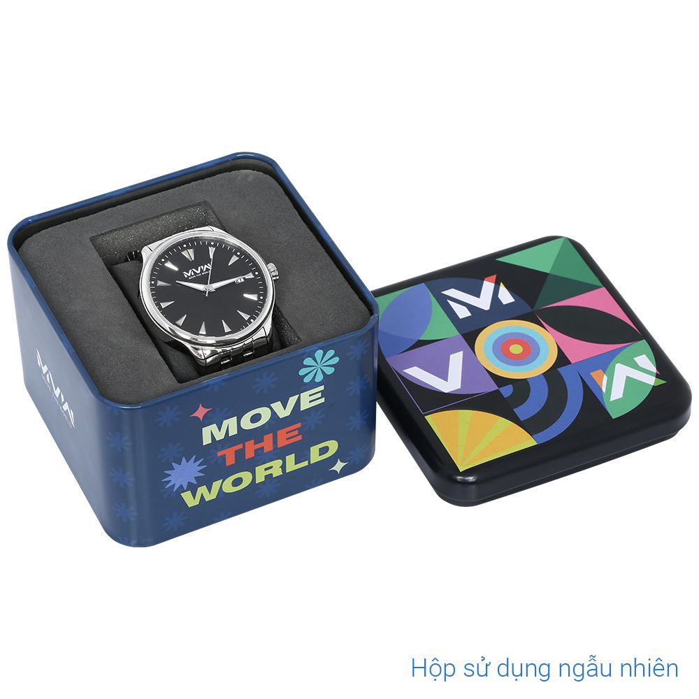 Đồng hồ MVW 40 mm Nam MS102-02 Màu Bạc