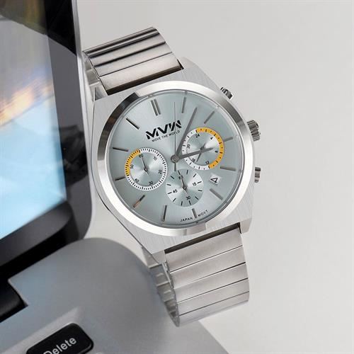 Đồng hồ MVW Sport 40 mm Nam MS105-02 Màu Bạc