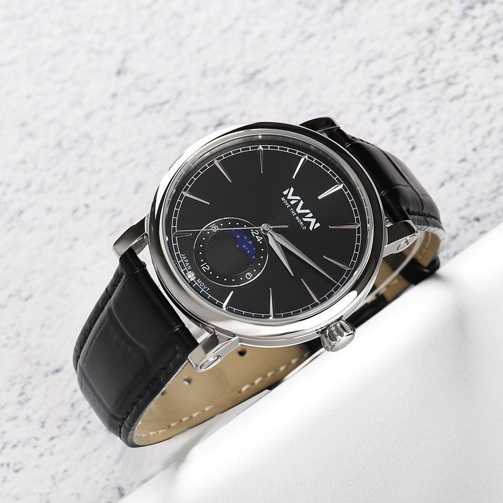 Đồng hồ MVW 42 mm Nam ML093-01 Màu Đen