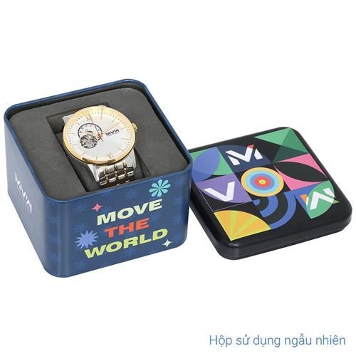 Đồng hồ MVW Star 41.5 mm Nam MSA103-01 Màu Bạc