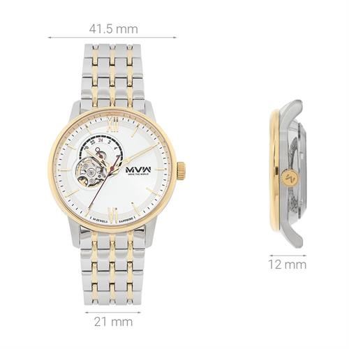 Đồng hồ MVW Star 41.5 mm Nam MSA103-01 Màu Bạc