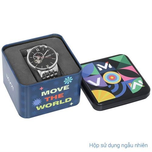 Đồng hồ MVW Star 41.5 mm Nam MSA103-02 Màu Bạc