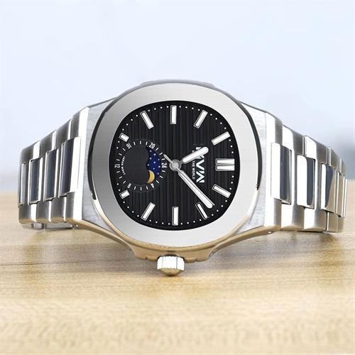 Đồng hồ MVW 43 mm Nam MS111-01 Màu Bạc