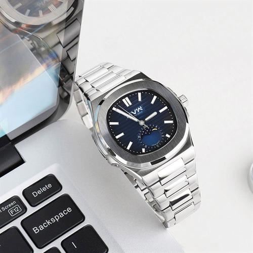 Đồng hồ MVW 43 mm Nam MS111-02 Màu Bạc