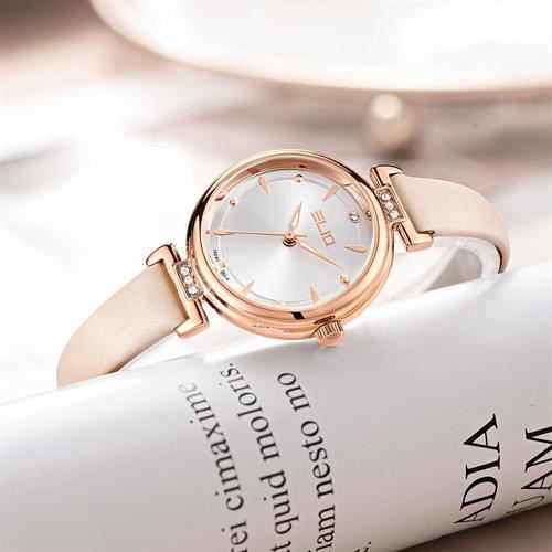 Đồng hồ Elio 30 mm Nữ EL152-01 Màu Kem