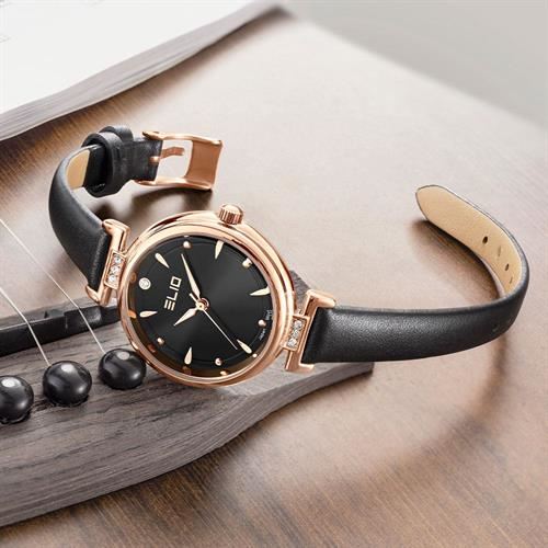 Đồng hồ Elio 30 mm Nữ EL152-02 Màu Đen