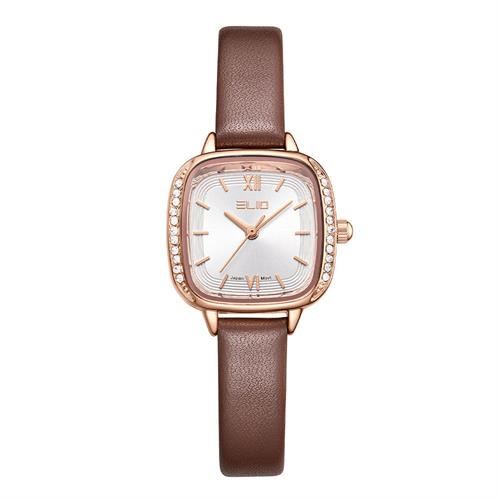 Đồng hồ Elio Elegant Lady 24 mm Nữ EL156-01 Màu Nâu