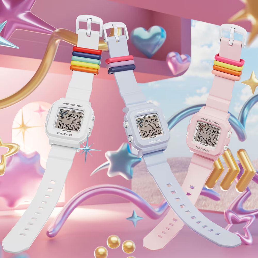 Đồng hồ Baby-G 39 mm Nữ BGD-10L-7DR Màu Trắng