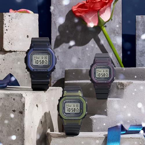 Đồng hồ G-Shock 5600 42.8 mm Nam DW-5600RS-8DR Màu Đen