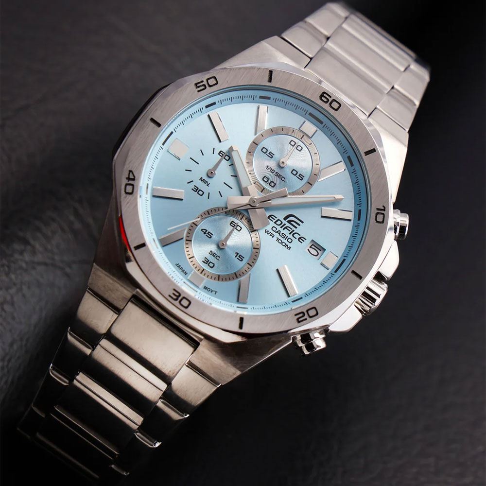 Đồng hồ Edifice Casio 44.3 mm Nam EFV-640D-2BVUDF Màu Bạc
