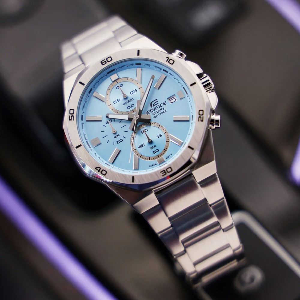 Đồng hồ Edifice Casio 44.3 mm Nam EFV-640D-2BVUDF Màu Bạc